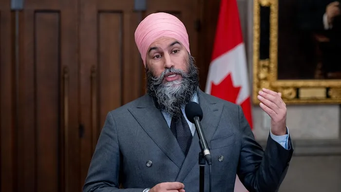 新民主党领袖辛格（Jagmeet Singh）。