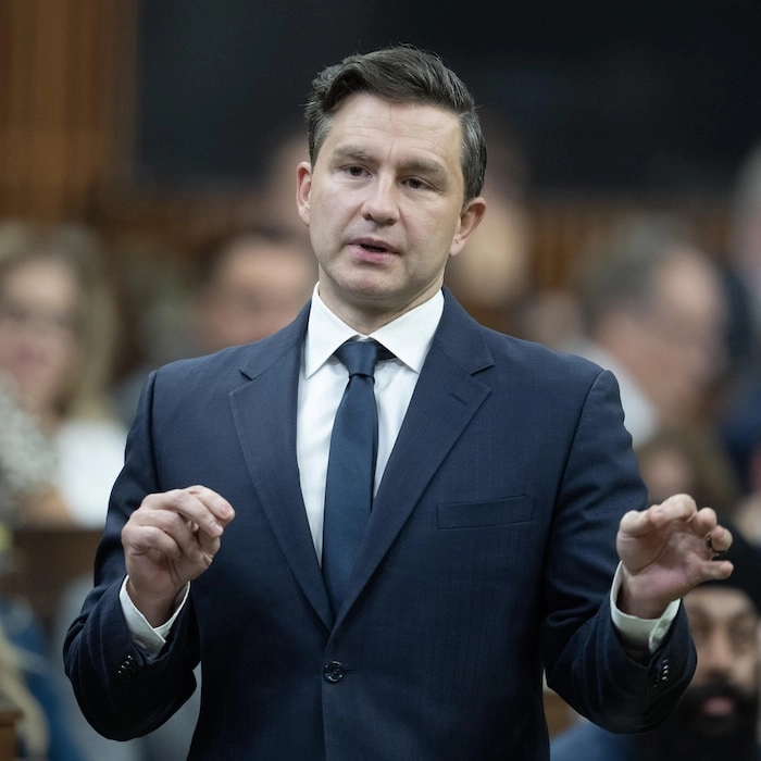 保守党领袖博励治（Pierre Poilievre）。