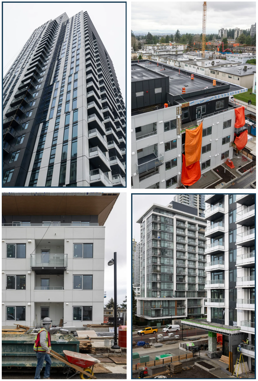 本拿比O2 高层公寓项目施工现场（照片来自现场拍摄）