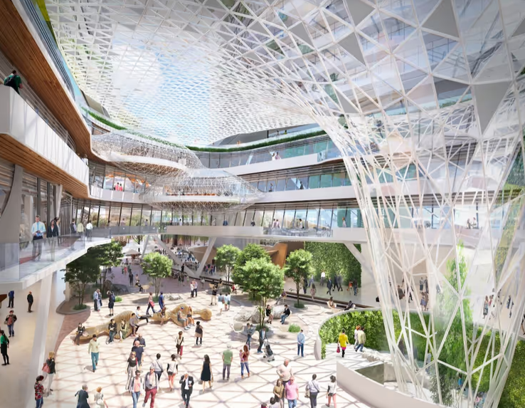 Molson 啤酒厂旧址改造项目——温哥华量子公园效果图（图片来自Concord Pacific)