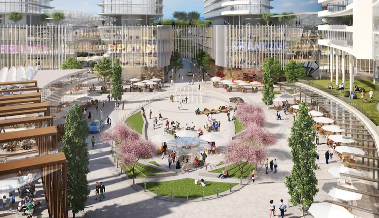 Molson 啤酒厂旧址改造项目——温哥华量子公园效果图（图片来自Concord Pacific)